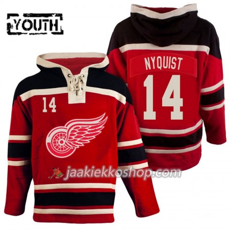 Lapsille NHL Detroit Red Wings Gustav Nyquist 14 Punainen Sawyer Hooded Sweatshirt